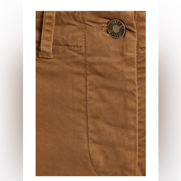 NILI LOTAN Tomboy cotton-blend twill straight-leg pants In Camel Size 4 - Picture 2 of 14